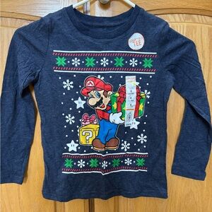 Mario Christmas Long Sleeve Shirt